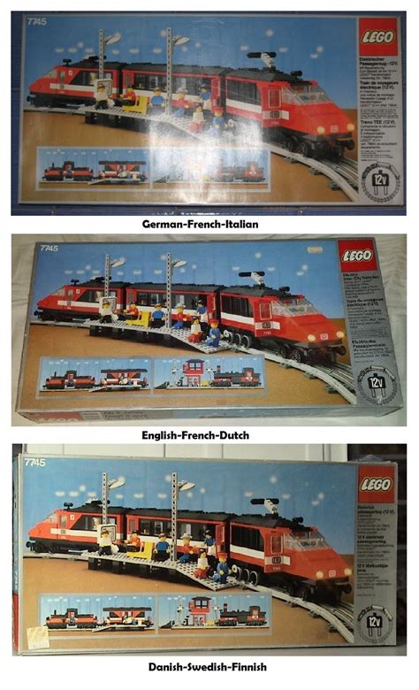 LEGO Vintage 12V Trains 7745 Passenger Train, With Instructions, Boxed ...