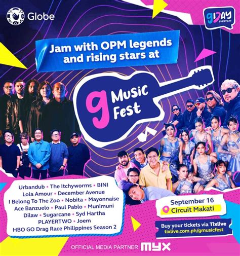 Check Out The G Music Fest Lineup - MYX Global