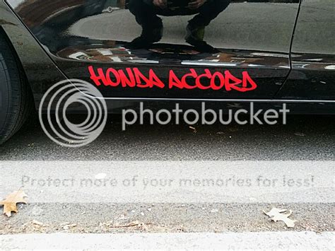 Got A Honda Accord Lettering Custom Decal Drive Accord Honda Forums