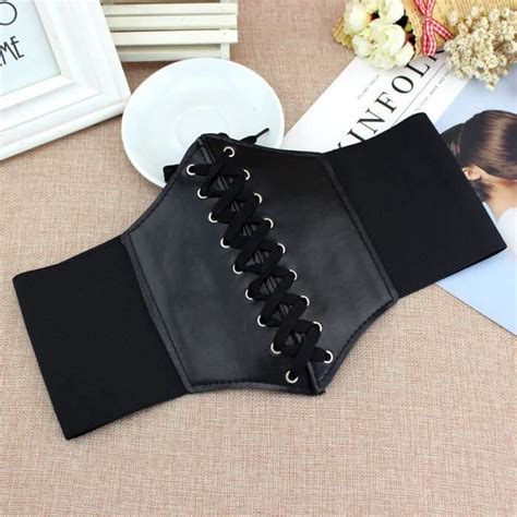 Corset et Bustier Noir en Cuir PU pour Femme Vêtement Gothique Sous le