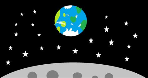 Tux Paint - Art Gallery — "The Earth From the Moon" by Sajal