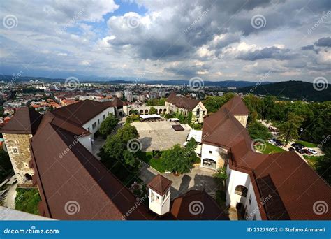 View from Castle of Lubiana Editorial Photography - Image of culture ...