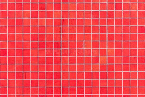 High Resolution Picture Of Red Square Mosaic Tiles Stock Photo Image