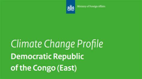 Climate change profile: Democratic Republic of the Congo (East ...