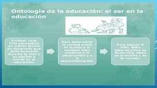 Corrientes Filosoficas De La Educacion PPT