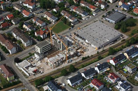 Schopfheim von oben Gebäude auf dem ehemaligen Gewerbeareal der