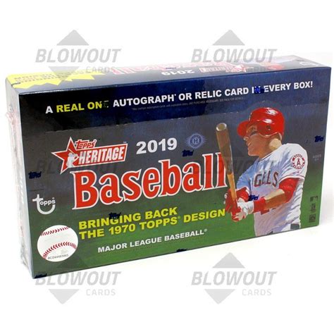 2019 Topps Heritage Baseball Hobby Box