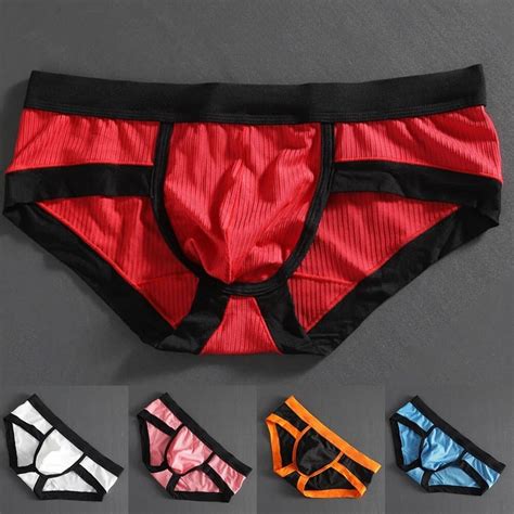 HOMMES CULOTTE SEXY Taille Basse Bikini Bulge Pochette String Slip
