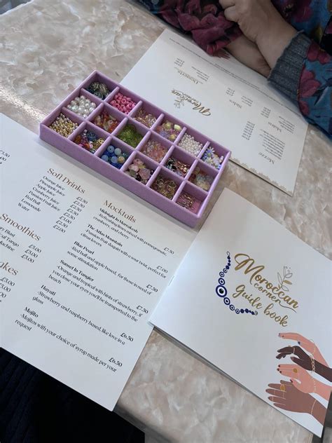 Menu at Moroccan Corner cafe, London