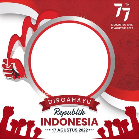 Gratis Link Twibbon Aesthetic HUT Dirgahayu Republik Indonesia Ke 77