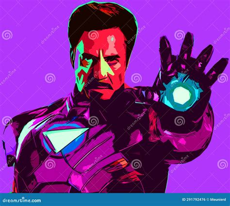 Pop Art Of Iron Man Is A Superhero Editorial Photo Illustration Of Stark Animation 291792476