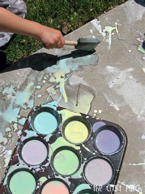 Homemade Sidewalk Chalk Paint