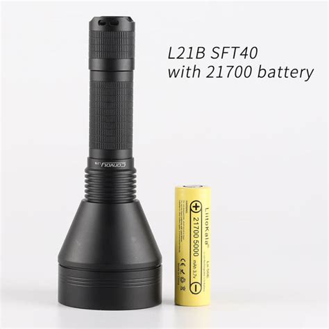 Convoy L21b Sft40 21700 Flashlight Lightweight Long Range With 21700 Battery Th