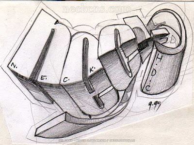 Art Desing: Graffiti 3d Sketch