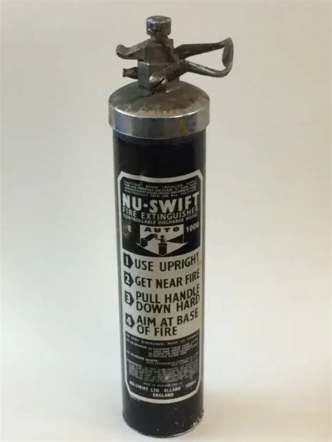 Vintage Nu Swift Auto E Fire Extinguisher Picclick Uk