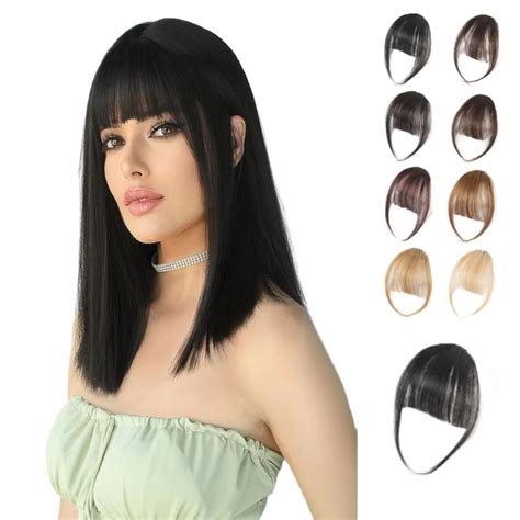 Wispy Bangs Extensiones De Cabello Con Clip De Una Pieza Con Clip