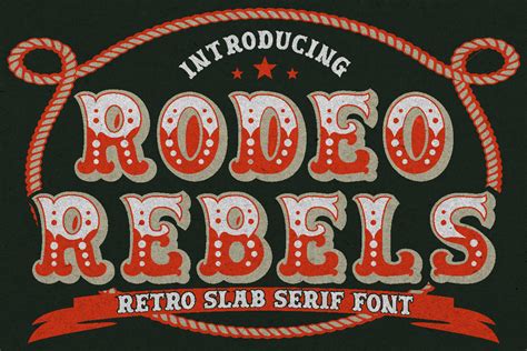 Rodeo Rebels Display Font PutraCetol Studio FontSpace