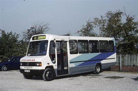 The Transport Library | Little White Bus, Ormskirk Mercedes K787VNR in ...