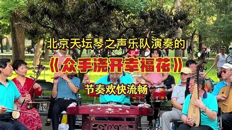 北京天坛琴之声乐队演奏的《众手浇开幸福花》欢快流畅，赏心悦目 Youtube