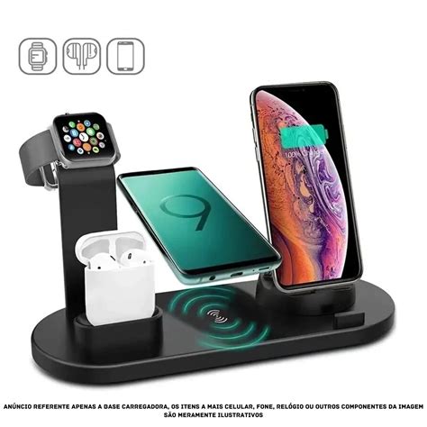 Carregador Stand Pad Para Iphone Airpod E Watch Diversos Madeiramadeira