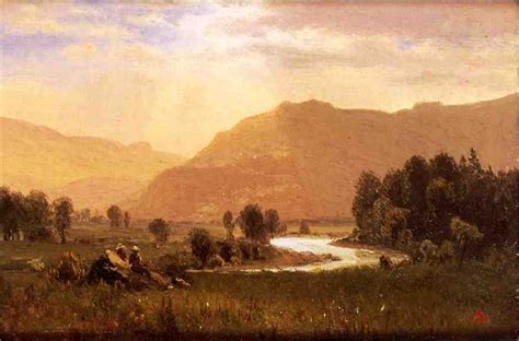 Figures in a Hudson River Landscape - Albert Bierstadt - WikiArt.org