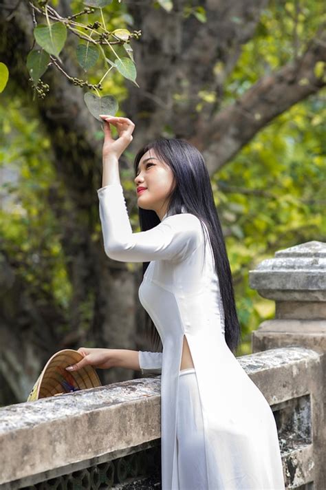 Ho Chi Minh City Viet Nam Ao Dai Is Traditional Dress Of Vietnam Beautiful Vietnamese Woman