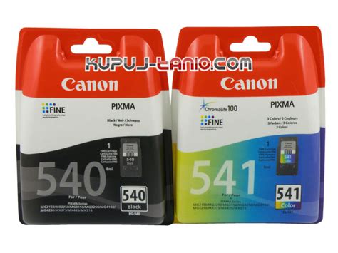 Canon PG 540 CL 541 Oryginalne Tusze Do Canon MG3550 MG4250 MG2250