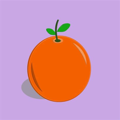 Ilustraci N De Vector De Dibujos Animados Icono Naranja Vector Premium