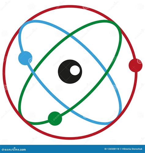 Simple Atom Symbol, Molecule Concept, Structure of the Nucleus, Atom ...