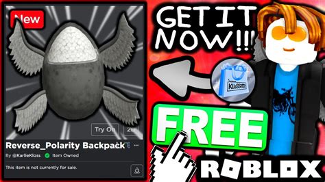 Free Accessory How To Get Klossette X Reverse Polarity Backpack