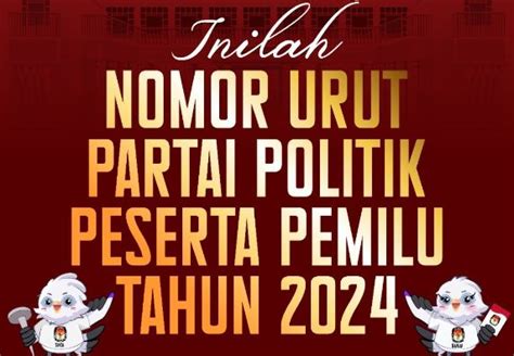 Putatgede Inilah Partai Politik Peserta Pemilu 2024