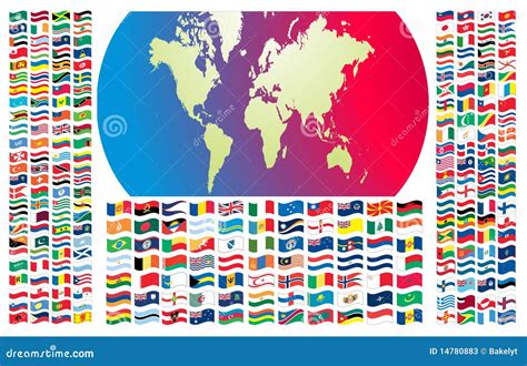 All Flags Of The World Stock Vector Illustration Of Geography 14780883