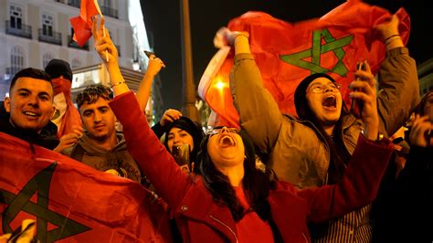 Moroccans Celebrate Historic World Cup Win Against Spain