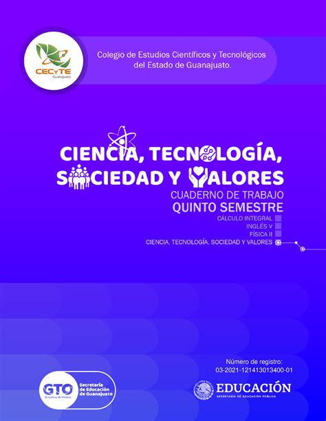 Cuaderno De Trabajo De Ciencia Tecnologia Sociedad Y Valores Número