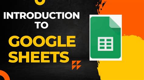 Introduction To Google Sheets For Beginners Youtube