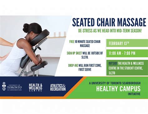 Seated Chair Massages Healthy Campus