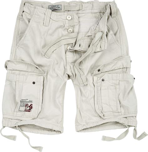 Surplus Men Cargo Shorts Airborne Vintage Size 6xl Color Off White