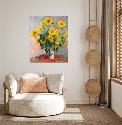 Ramo de girasoles 1881 de Claude Monet Etsy México