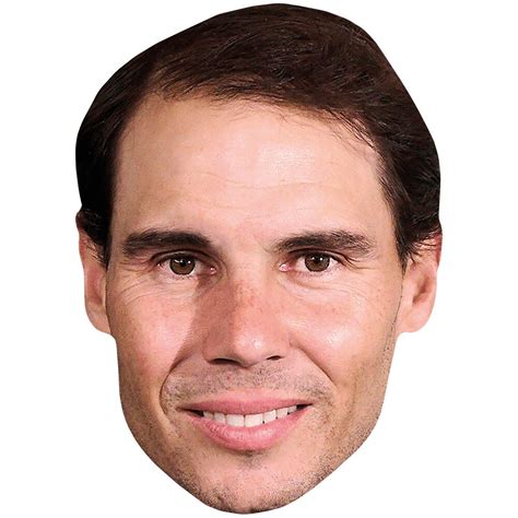 Rafael Nadal Stubble Maske Aus Karton Celebrity Cutouts