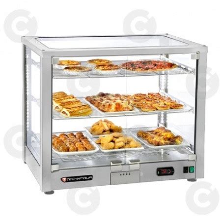 Vitrine Chauffante 5 Niveaux Inox