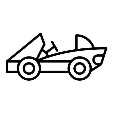 Go Kart Line Icon Vector Art At Vecteezy