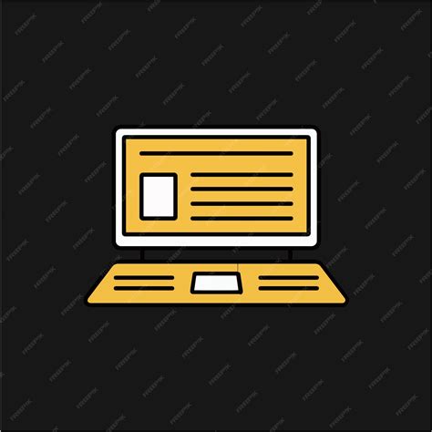 premium vector black modern laptop logo