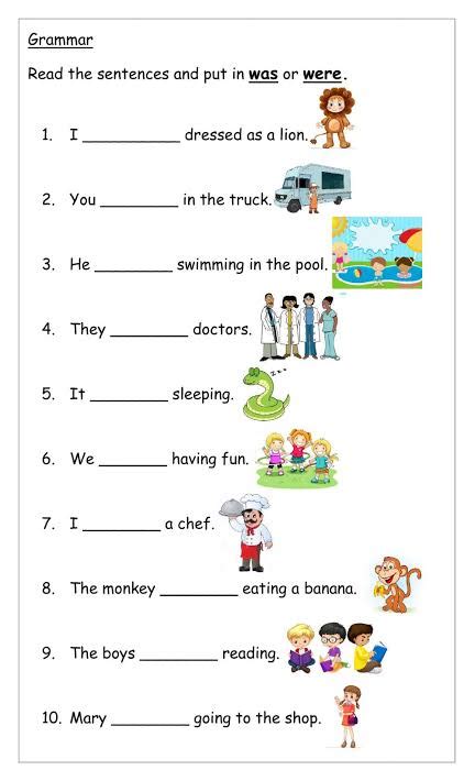 Class 3 Grammar Ch 15 Was Or Were English Notes Teachmint