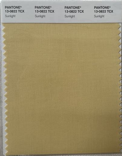 Pantone Tcx Cotton Swatch Card 13 0822 Tcx Sunlight