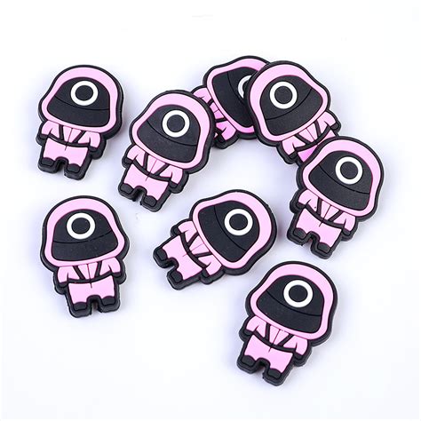 Wholesale Pcs Squid Game Silicone Focal Beads Juzea