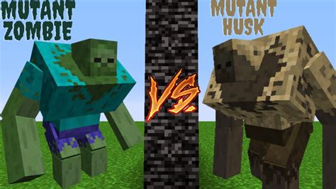 Mutant Zombie VS Mutant Husk Minecraft Mob Battle YouTube