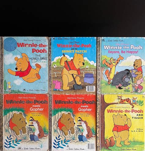 Winnie The Pooh Vintage Little Golden Book Choice 6 Eeyore Winnie The