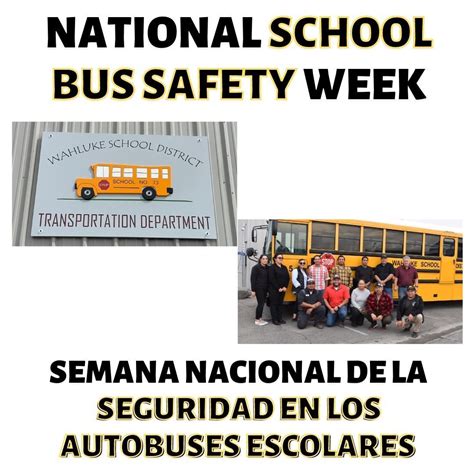 National School Bus Safety Week Wahluke School District