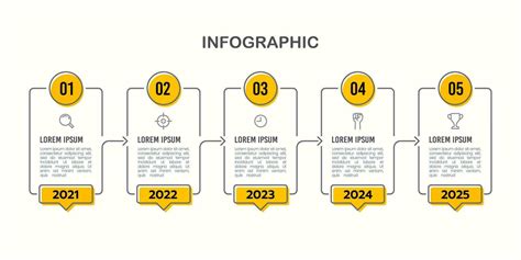 timeline infographic frame thin  design template business growth