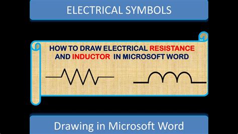 How To Draw Resistance And Inductance In Microsoft Word Draw Electric Circuits By Microsoft